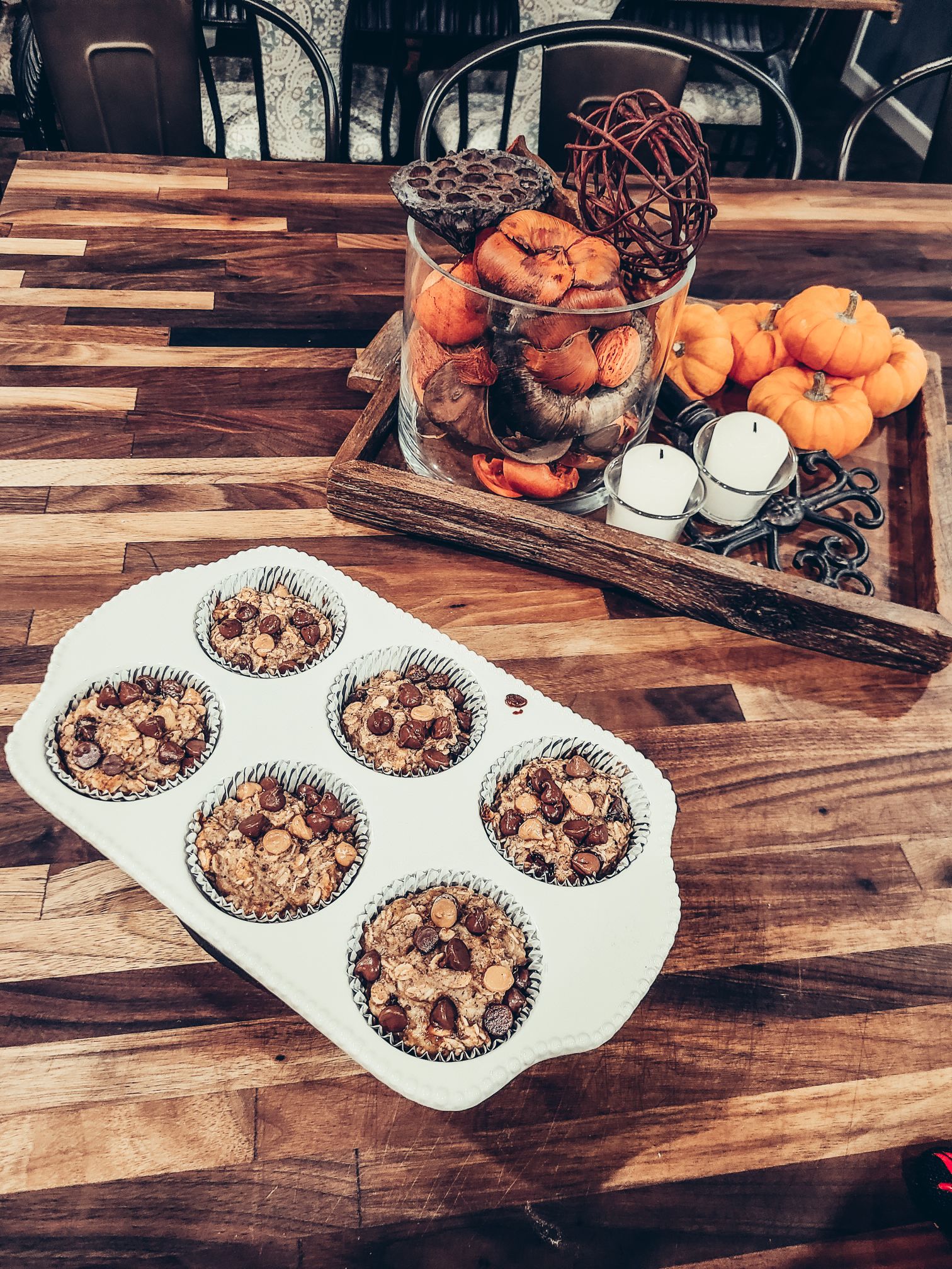 Baked Peanut Butter Banana Oatmeal Cups