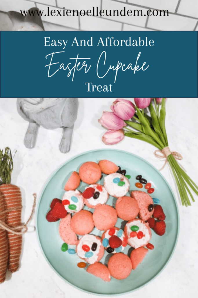 Simple Strawberry Easter Cupcake Pin