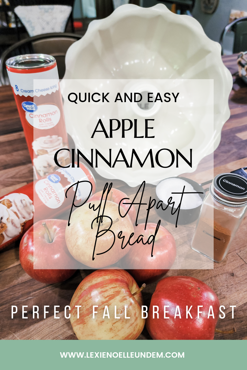 apple cinnamon pull apart bread