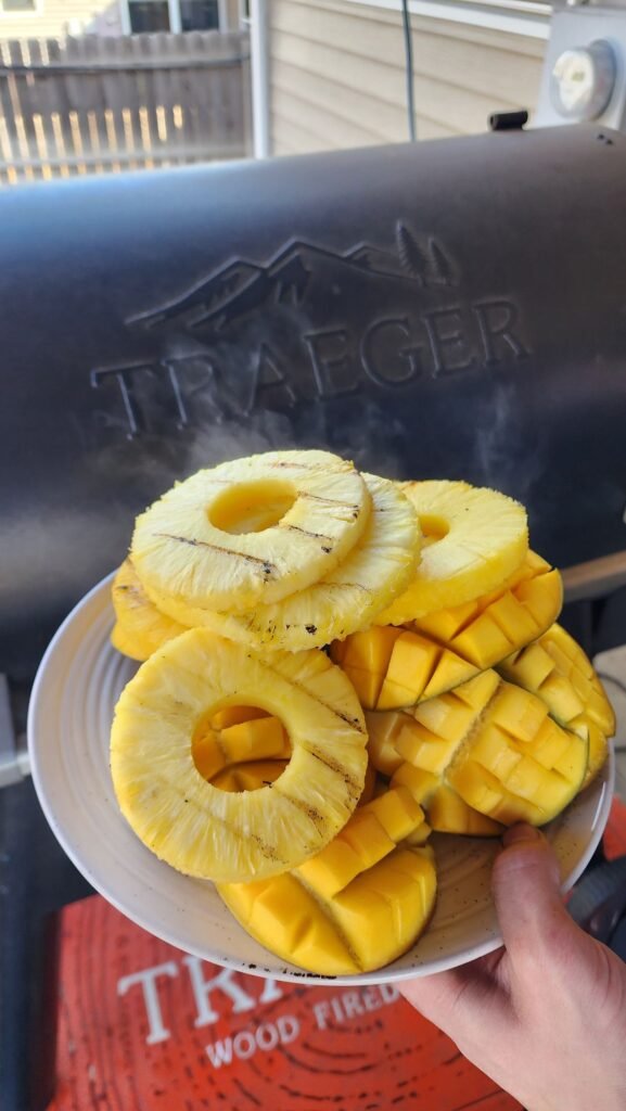 Smoked Mango, Smoked Pineapple, Trager Grills