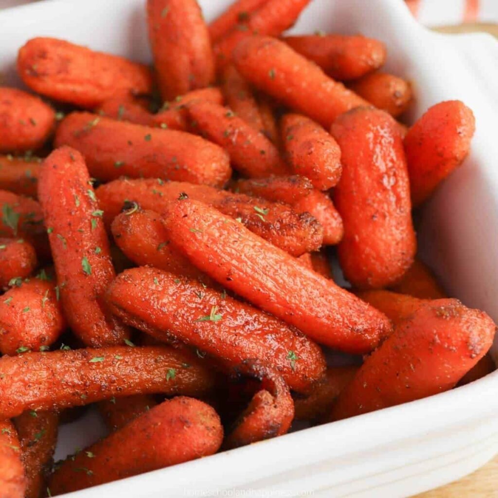 Cajun Roasted Carrots. Photo Credit: Homeschool and Happiness