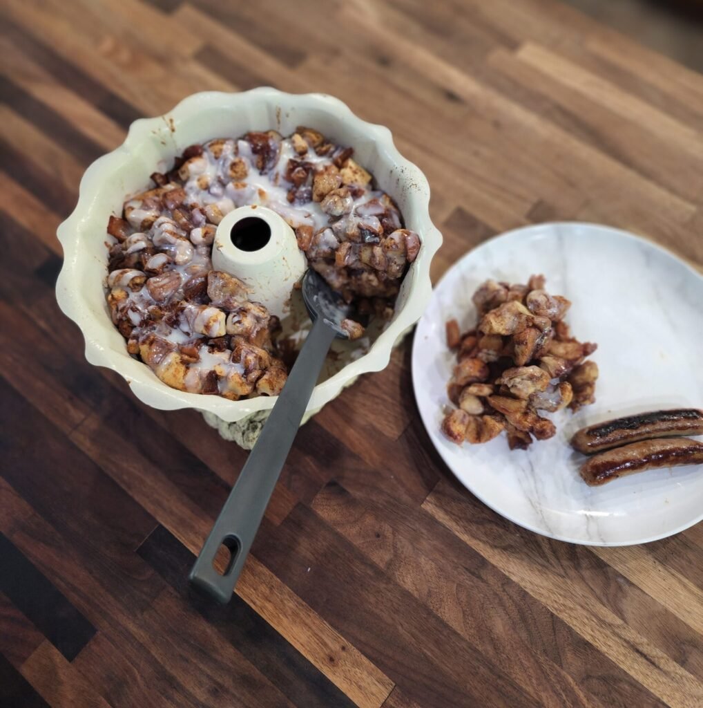 Cinnamon Roll and Apple Dessert