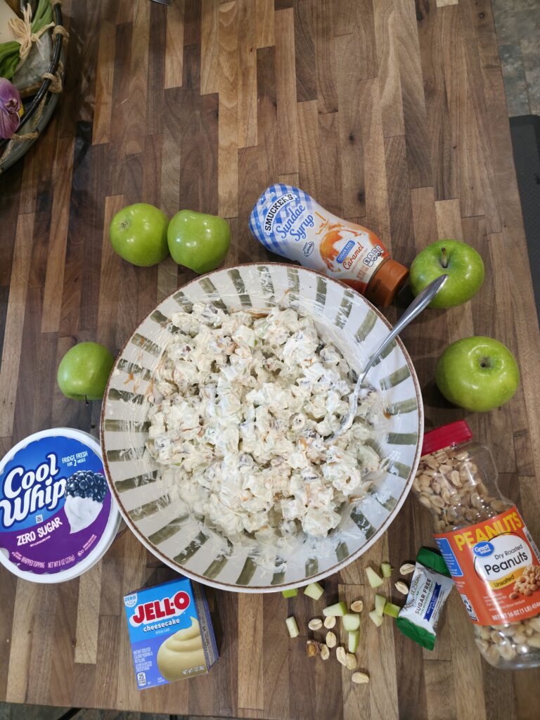 Light Caramel Apple Snickers Salad Recipe
