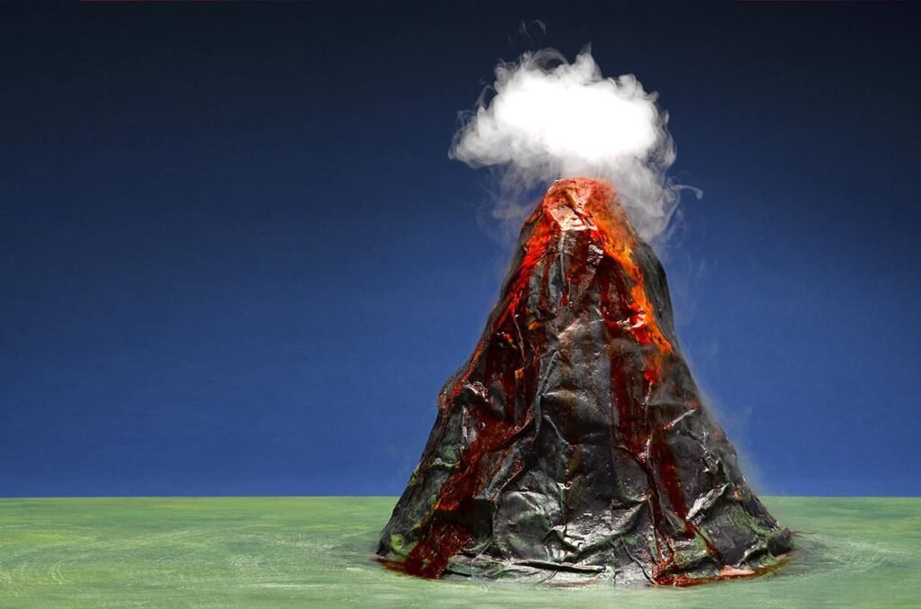 Baking Soda Volcano family bonding winter indoor activity