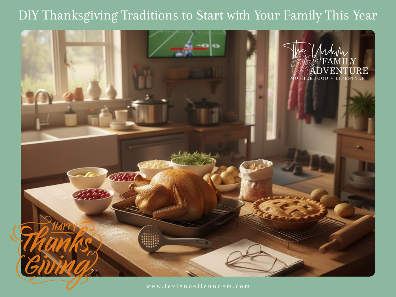 Discover DIY Thanksgiving traditions to start with your family — craft a gratitude tree, create a memory tablecloth, and make every Thanksgiving more meaningful with fun family activities and decor.