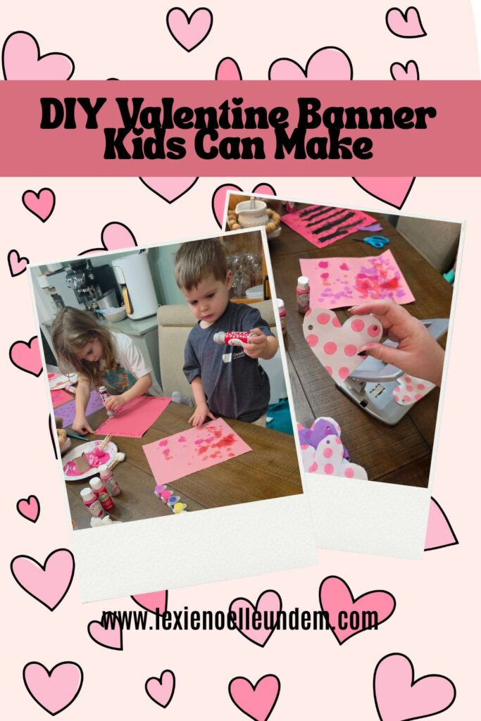 Easy Valentine's day banner craft