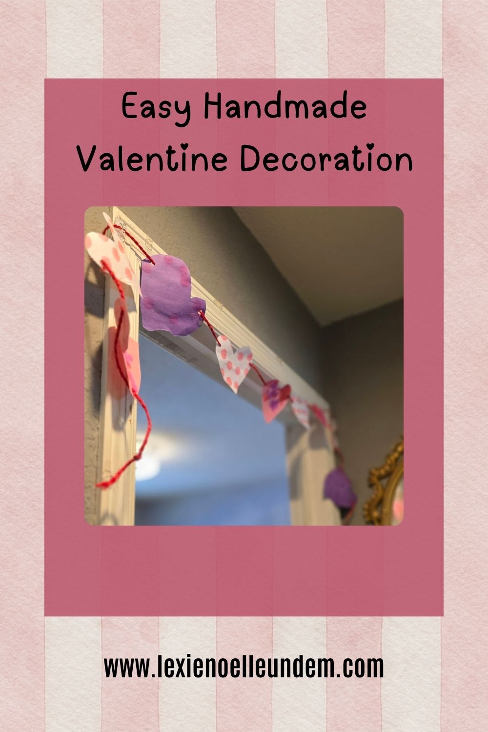easy valentine's day heart banner for kids