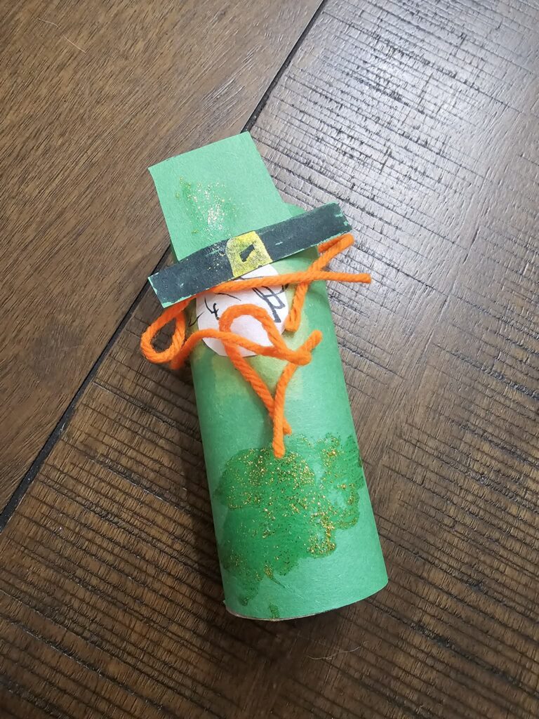 Paper Roll Leprechaun Kids Craft