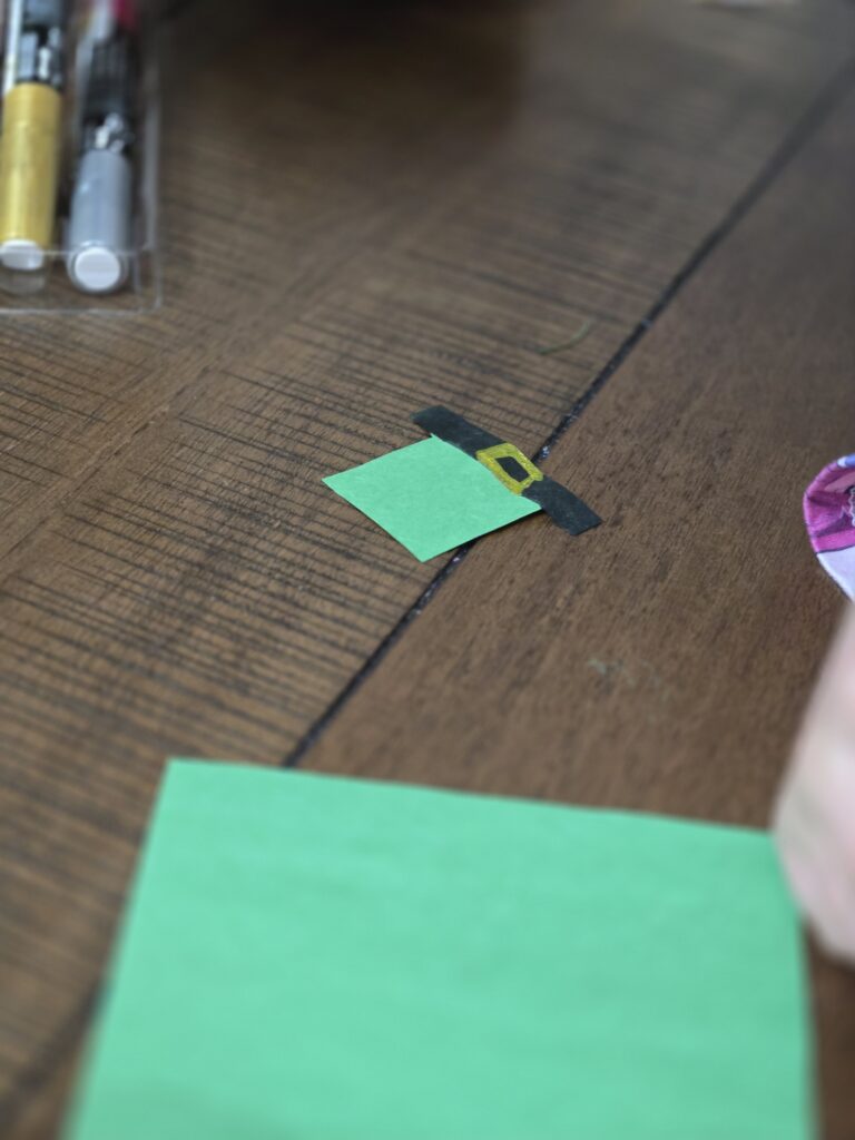 St. Patrick's Day Paper Roll Leprechaun Craft Hat Cut Out