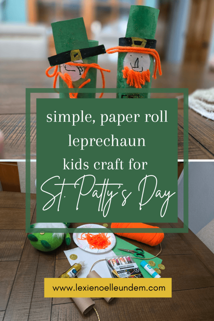 Easy Leprechaun Toilet Paper Roll Craft Kids Can Make at Home Pin