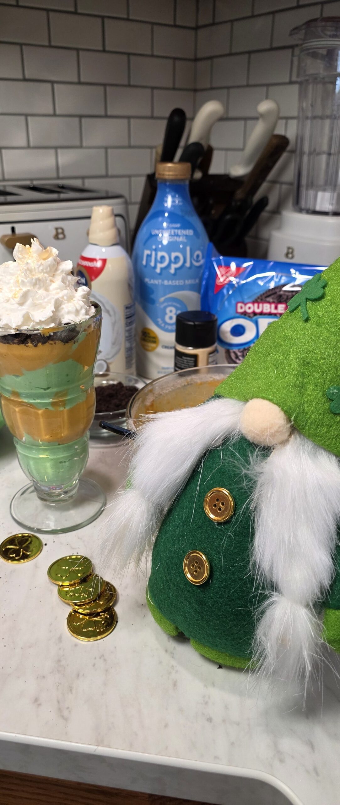 Dairy Free, No Bake, St. Patrick's Day Dessert