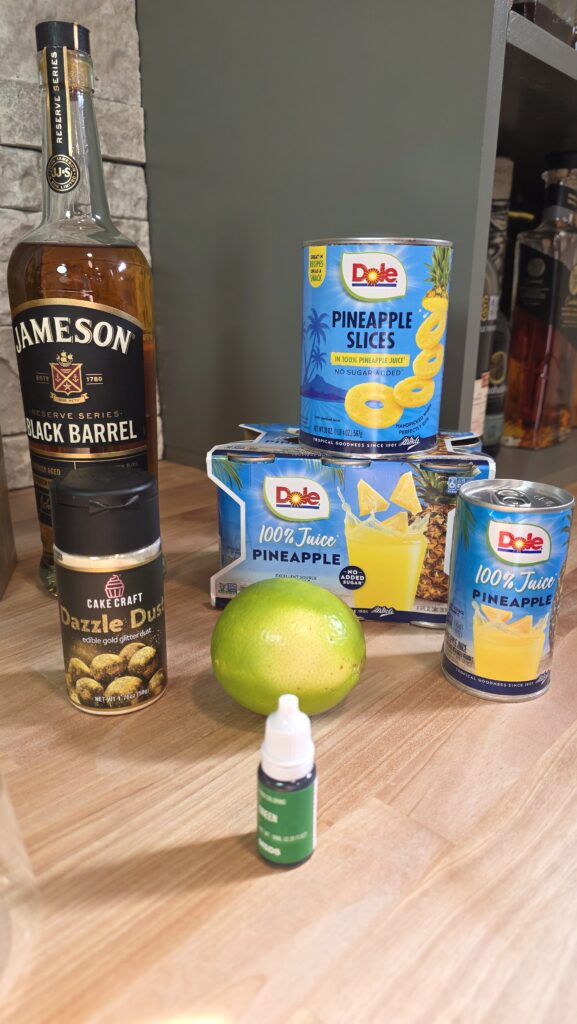 Green Irish Whiskey Cocktail for St. Patrick's Day Ingredients