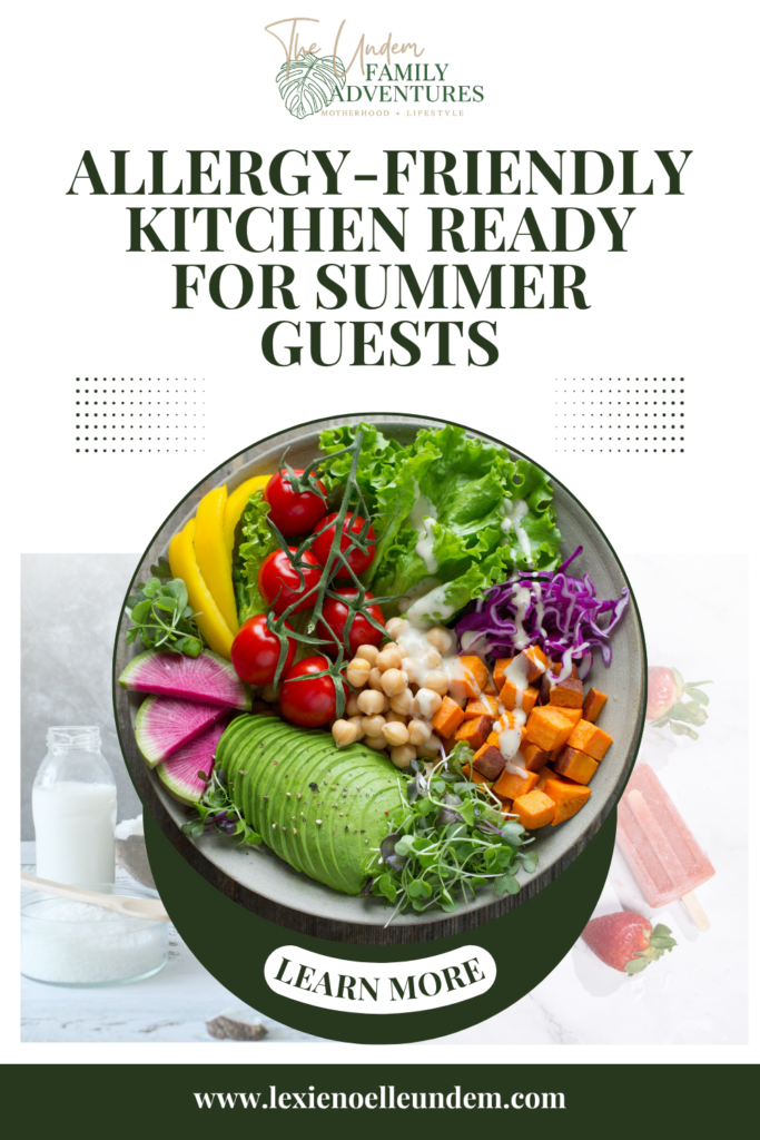 Safe Summer Hosting: Essential Allergy Kitchen Prep Tips Pin