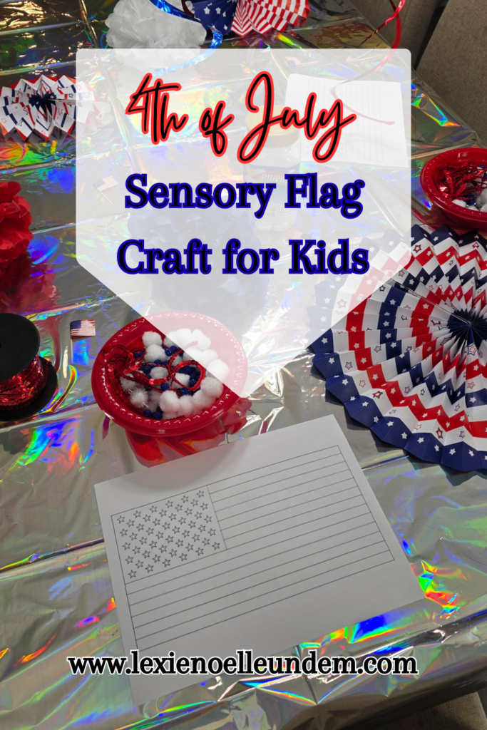4th of July flag craft