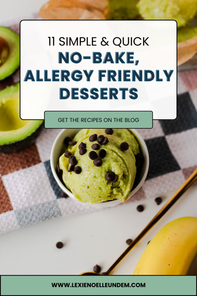 Allergy Friendly No-Bake Summer Desserts Pinterest Pin