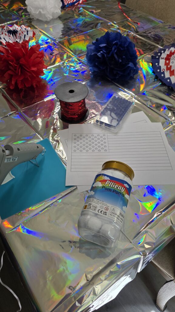 picture shows supplies used in craft