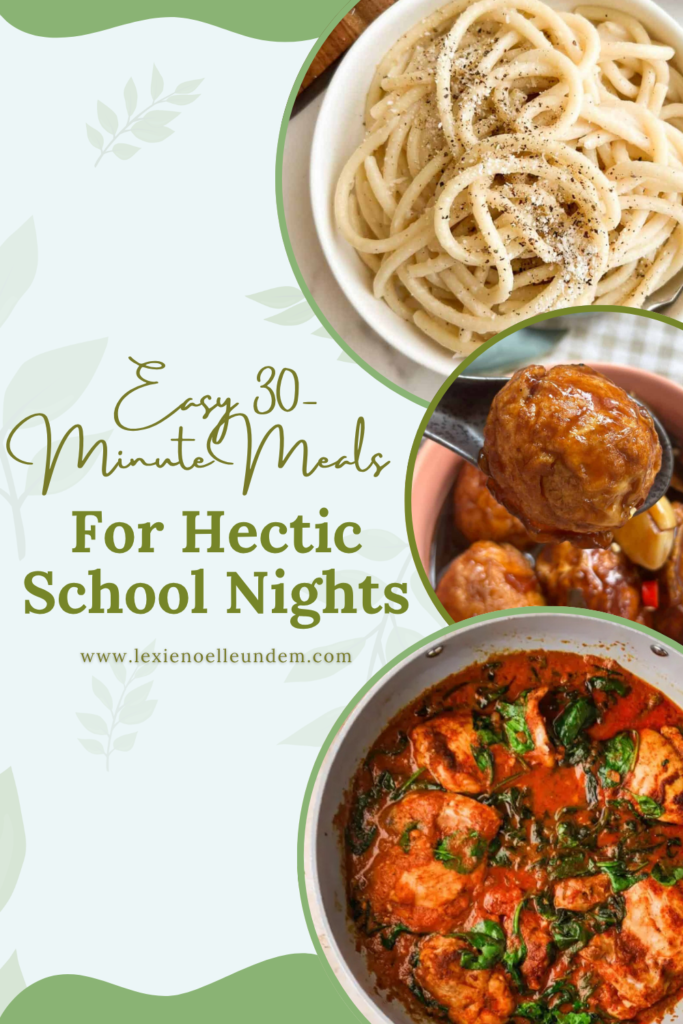 Fast Family Meals Ready in 30 Minutes or Less Pinterest Pin