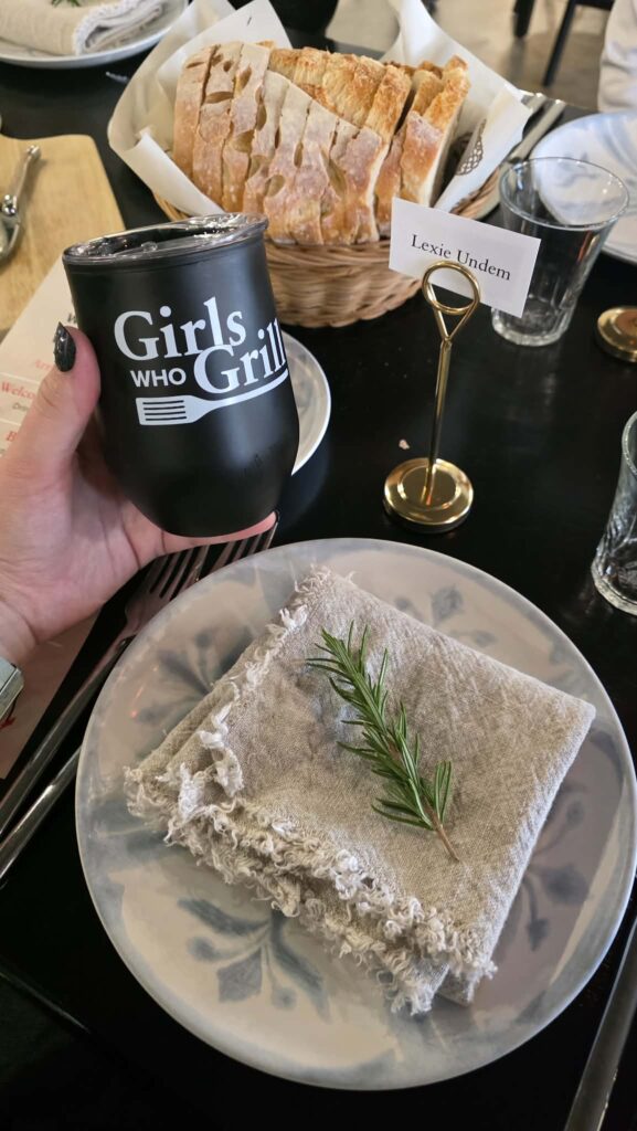 Girls who Grill Dinner Place setting