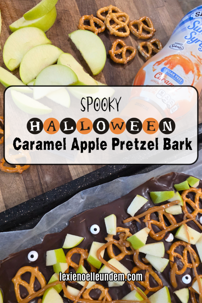 Easy Halloween Bark With Pretzels and Caramel Apples