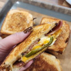 Traeger jalapeno popper grilled cheese