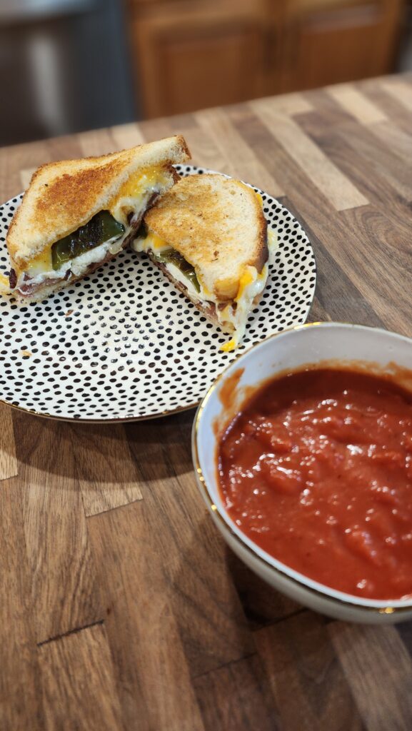 Traeger jalapeno popper grilled cheese