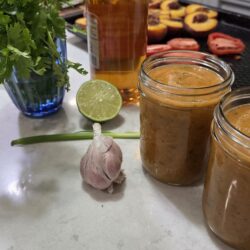 Traeger Smoked Peach Salsa