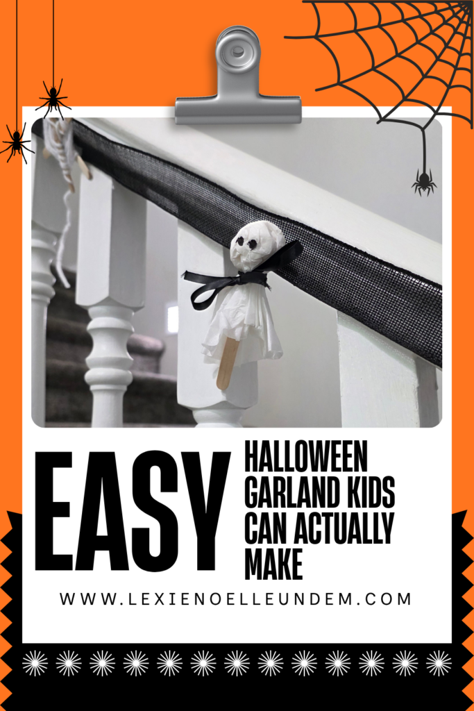 Spooky Paper Garland Craft for Little Hands Pinterest Pin
