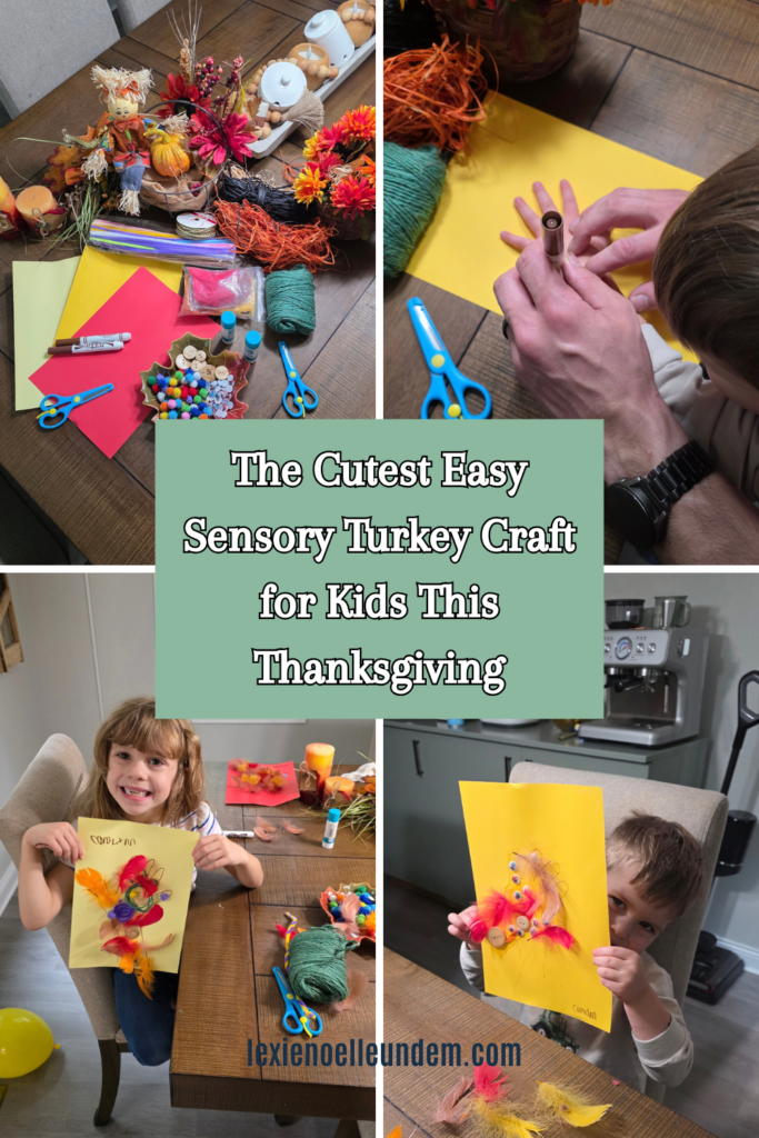 The Cutest Easy Sensory Turkey Craft for Kids This Thanksgiving