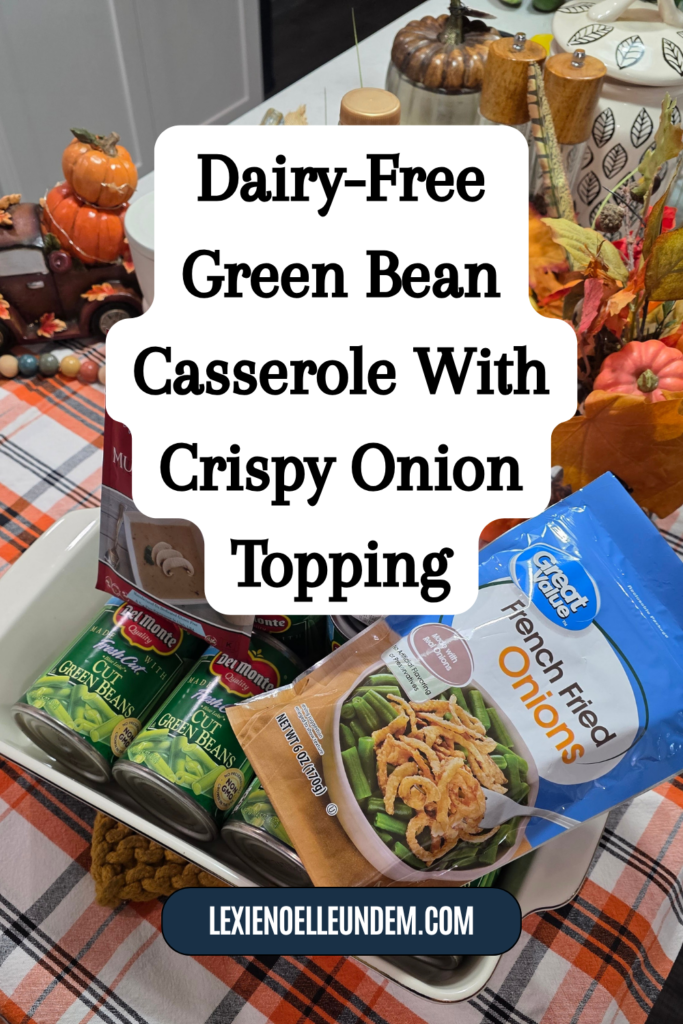 Dairy-Free Green Bean Casserole With Crispy Onion Topping